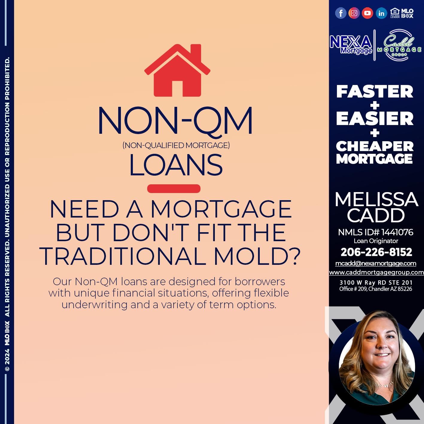 NON QM - Melissa Cadd -Loan Originator