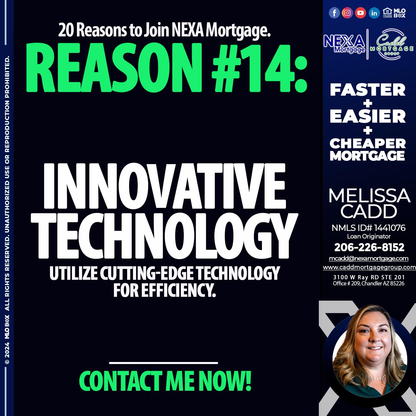 REASON 14 - Melissa Cadd -Loan Originator