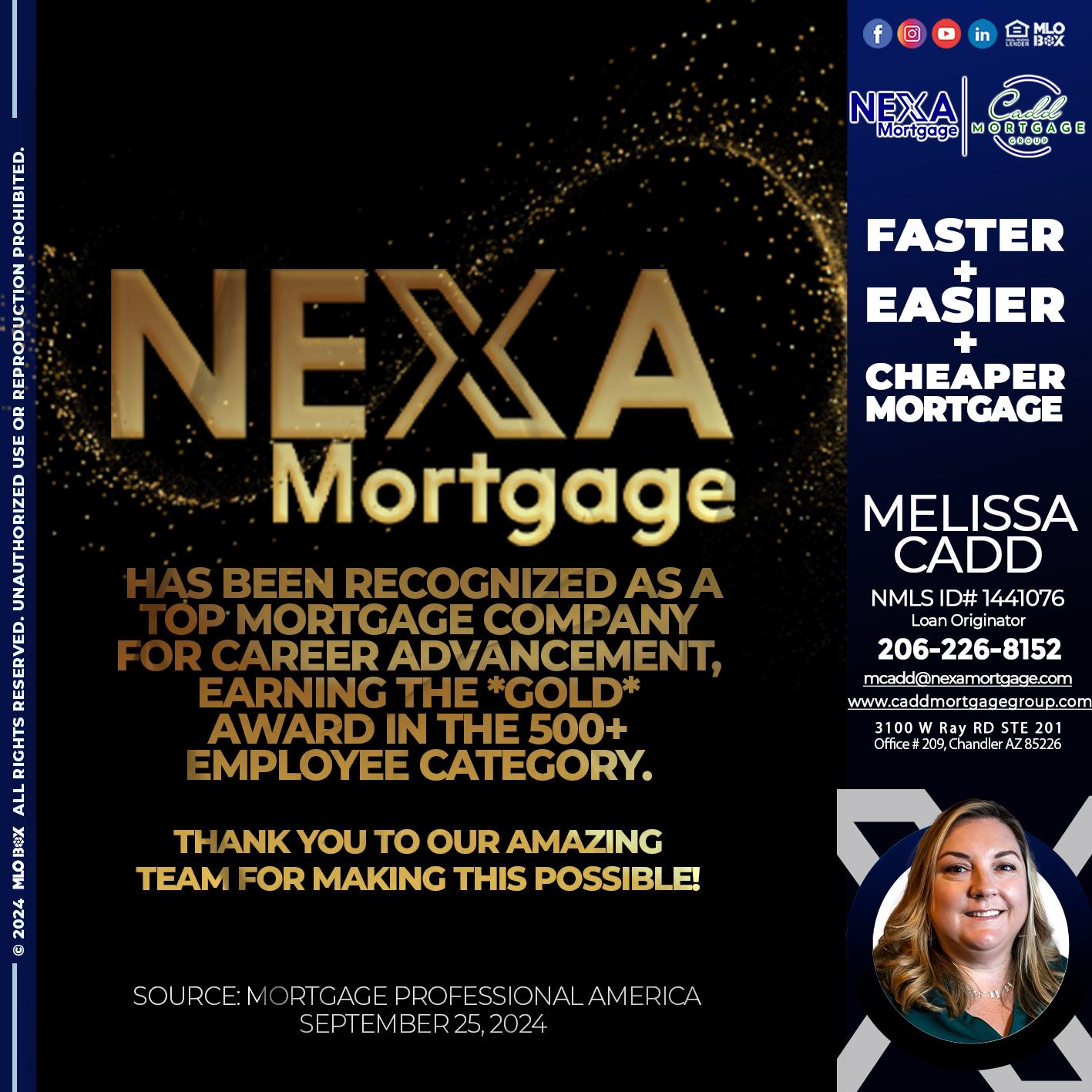 nexa 500 - Melissa Cadd -Loan Originator