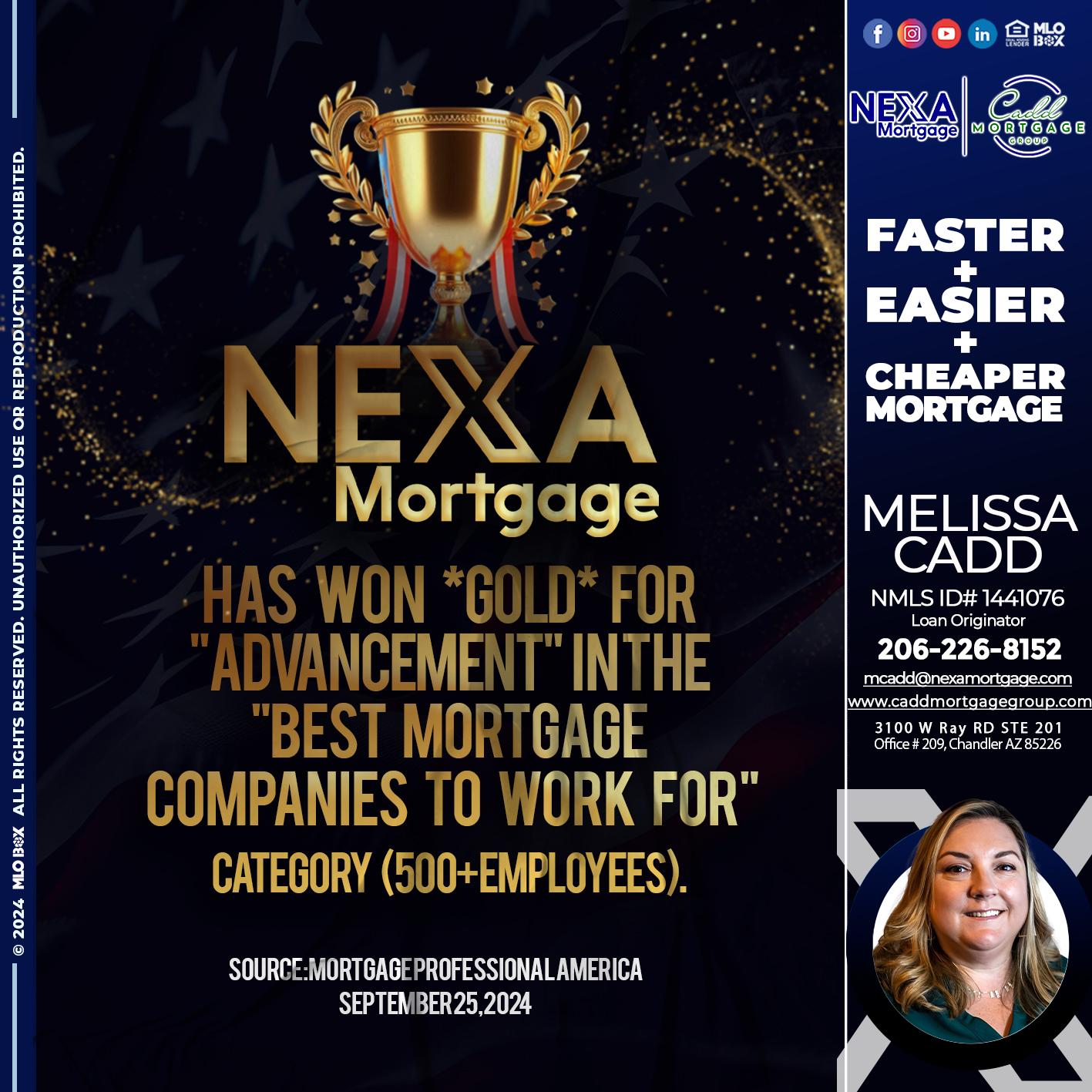 nexa 500 2 - Melissa Cadd -Loan Originator