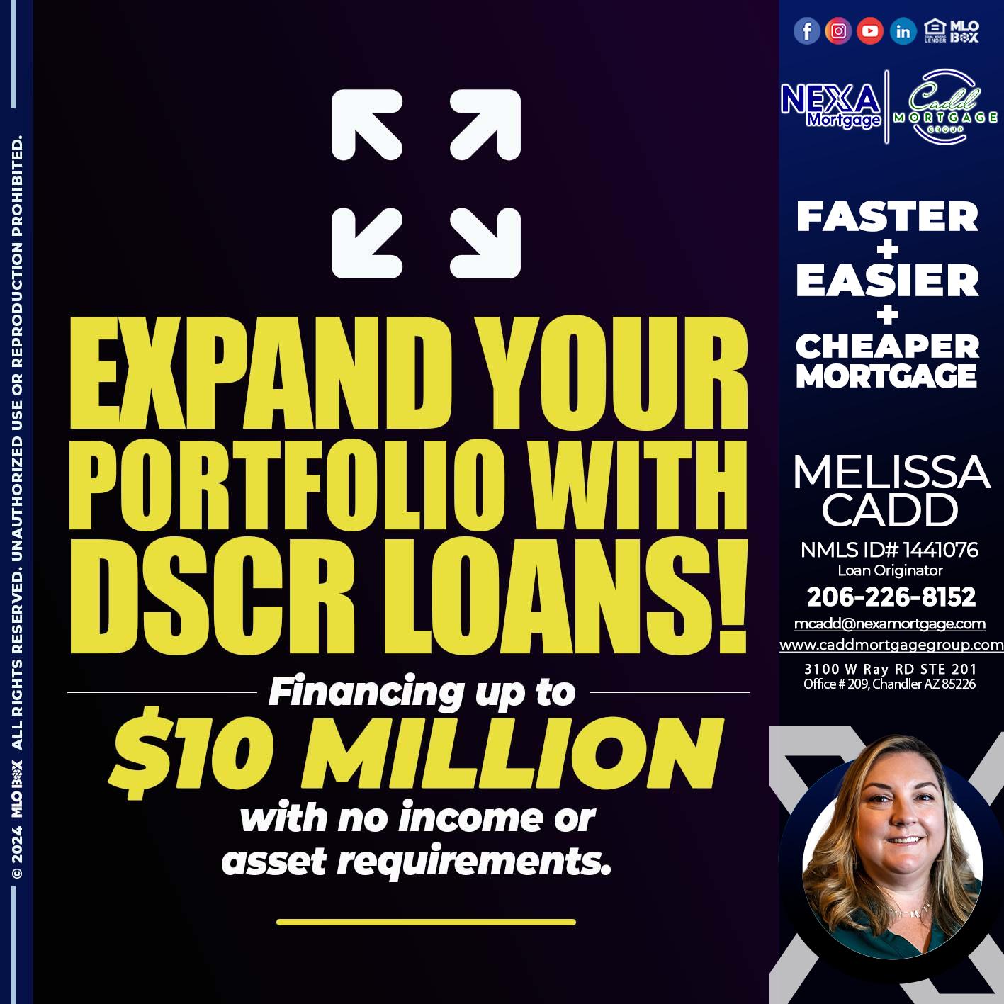 expand your - Melissa Cadd -Loan Originator