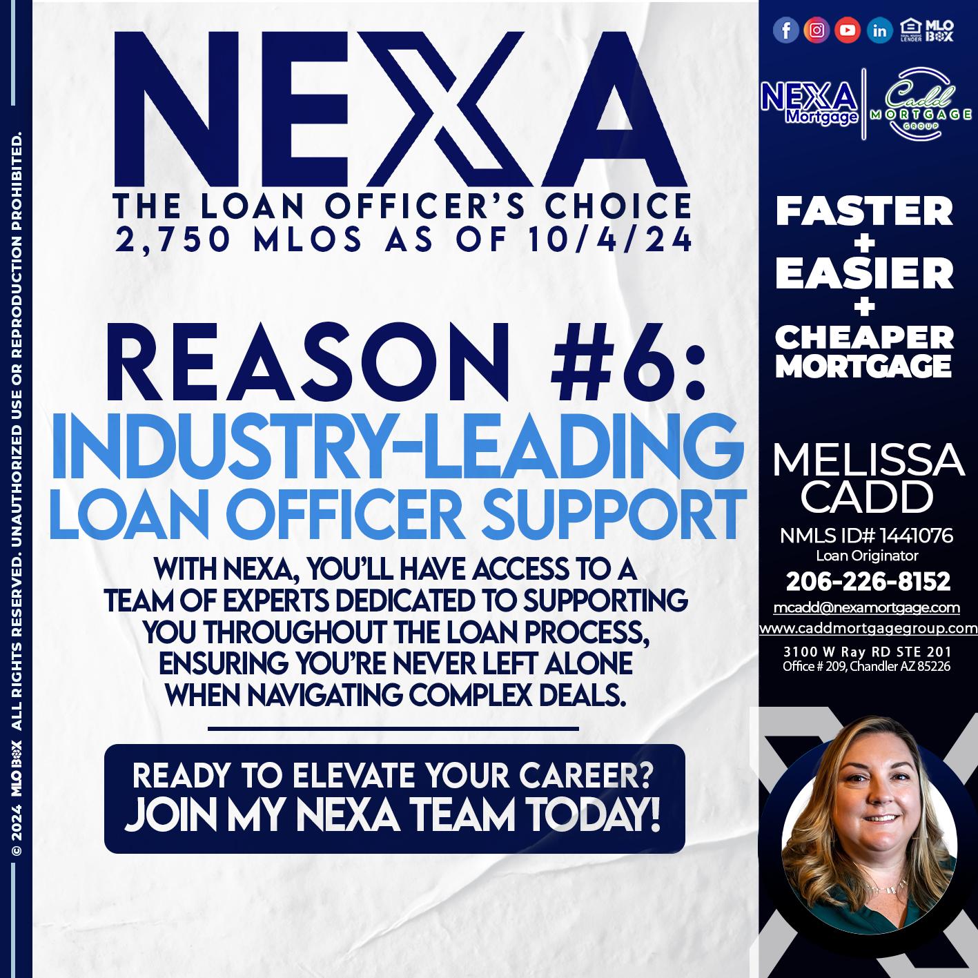 REASON 6 BROKER CHOICE - Melissa Cadd -Loan Originator