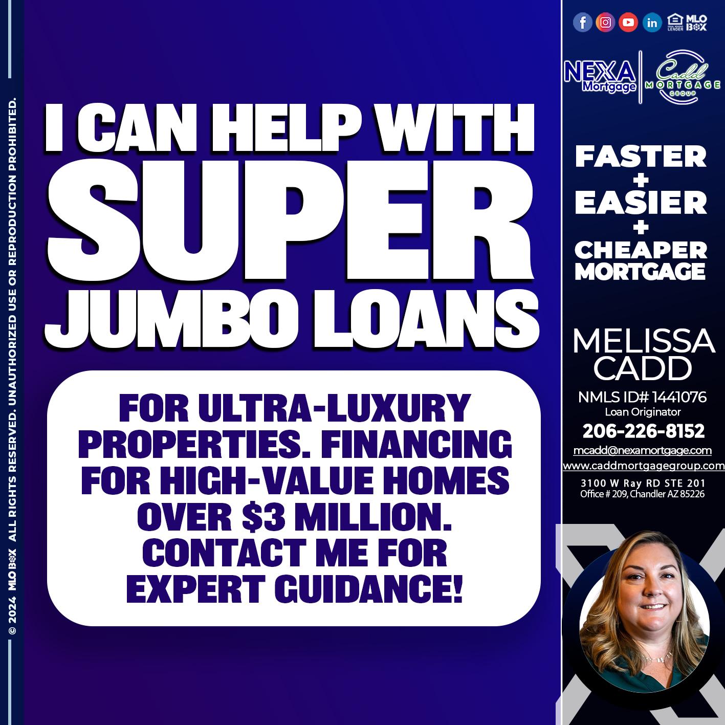 I CAN HELP - Melissa Cadd -Loan Originator