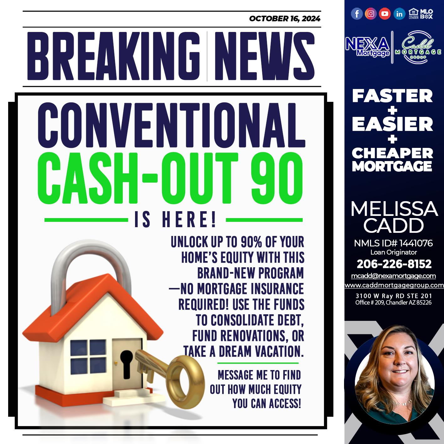 BREAKING NEWS - Melissa Cadd -Loan Originator