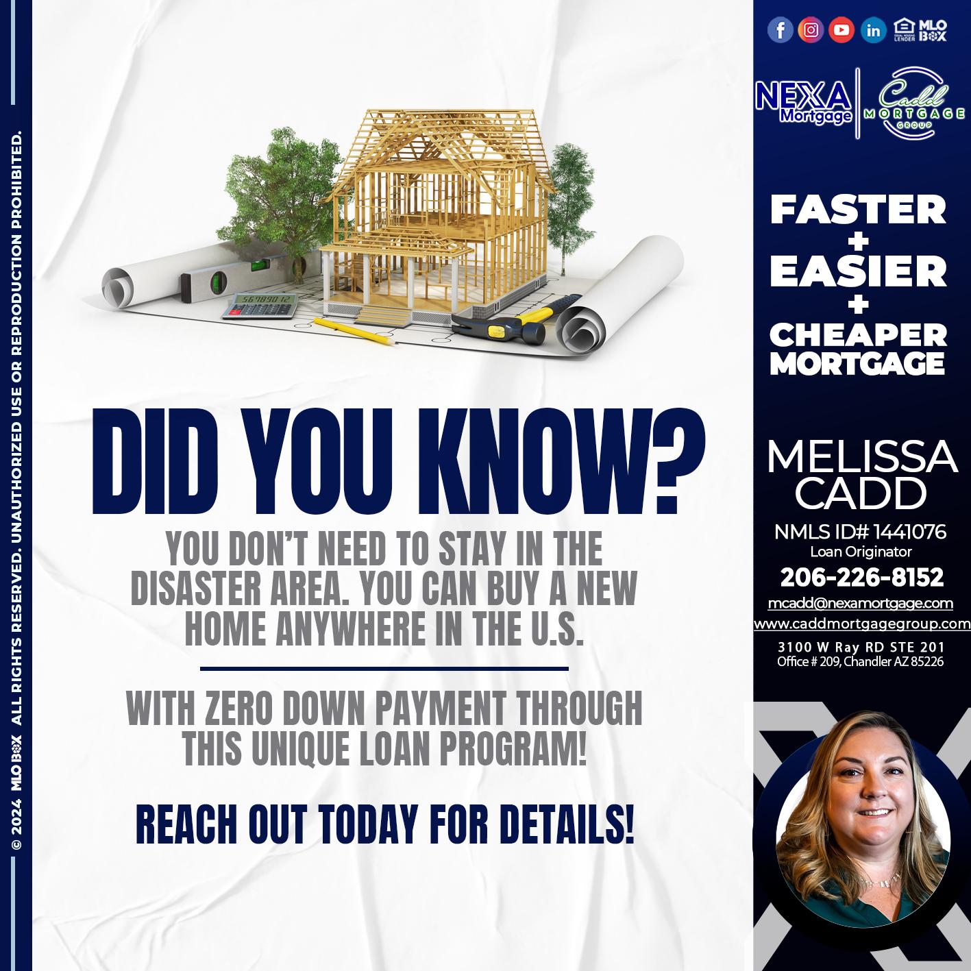 DID YOU KNOW - Melissa Cadd -Loan Originator