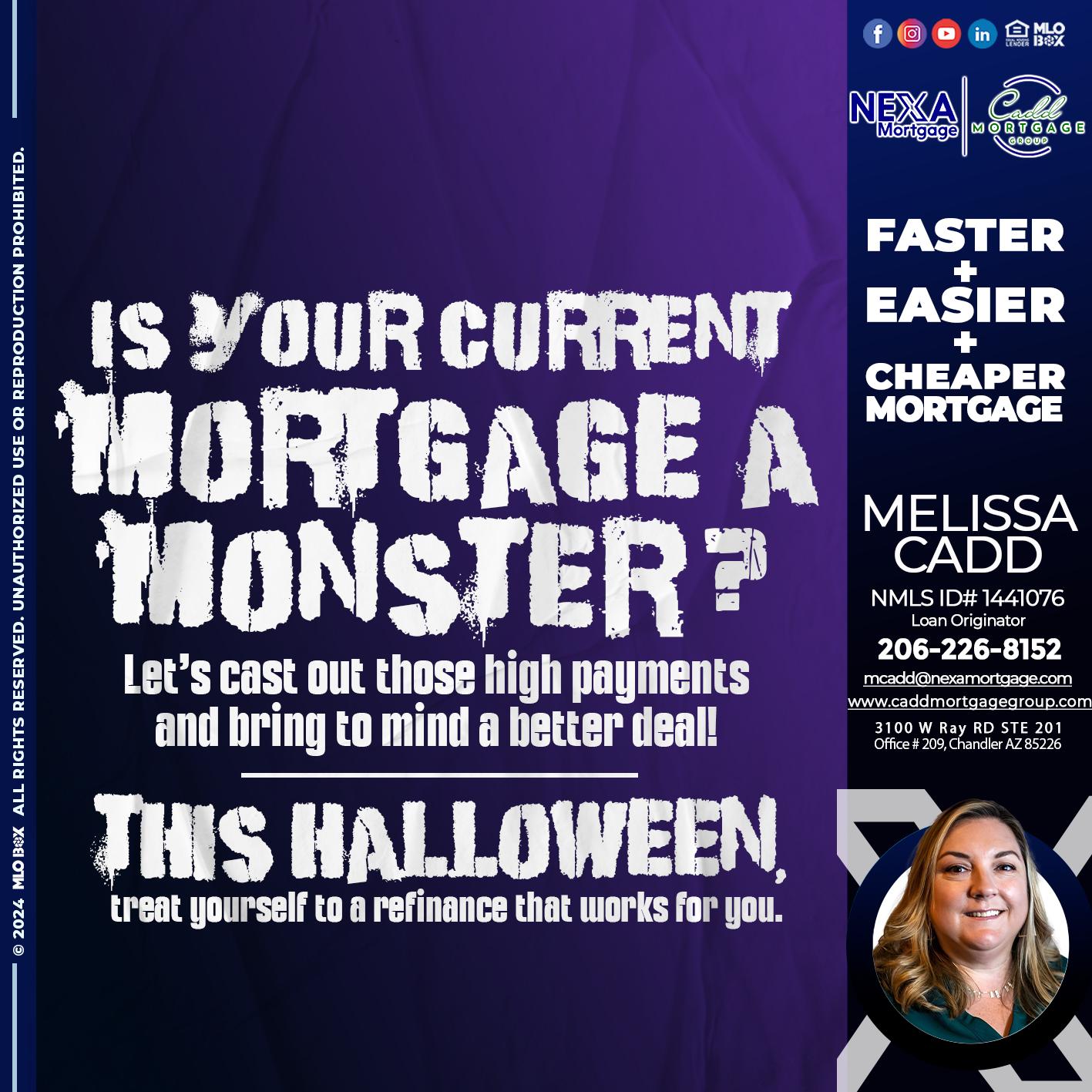 CURRENT MORTGAGE - Melissa Cadd -Loan Originator