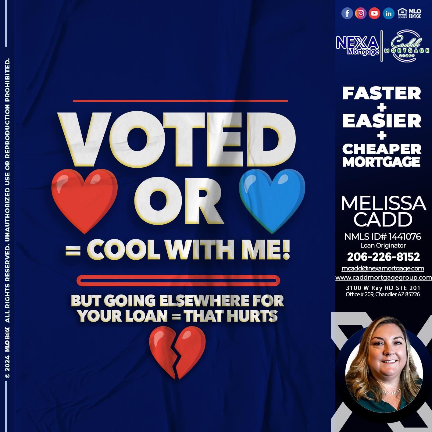 VOTED? - Melissa Cadd -Loan Originator