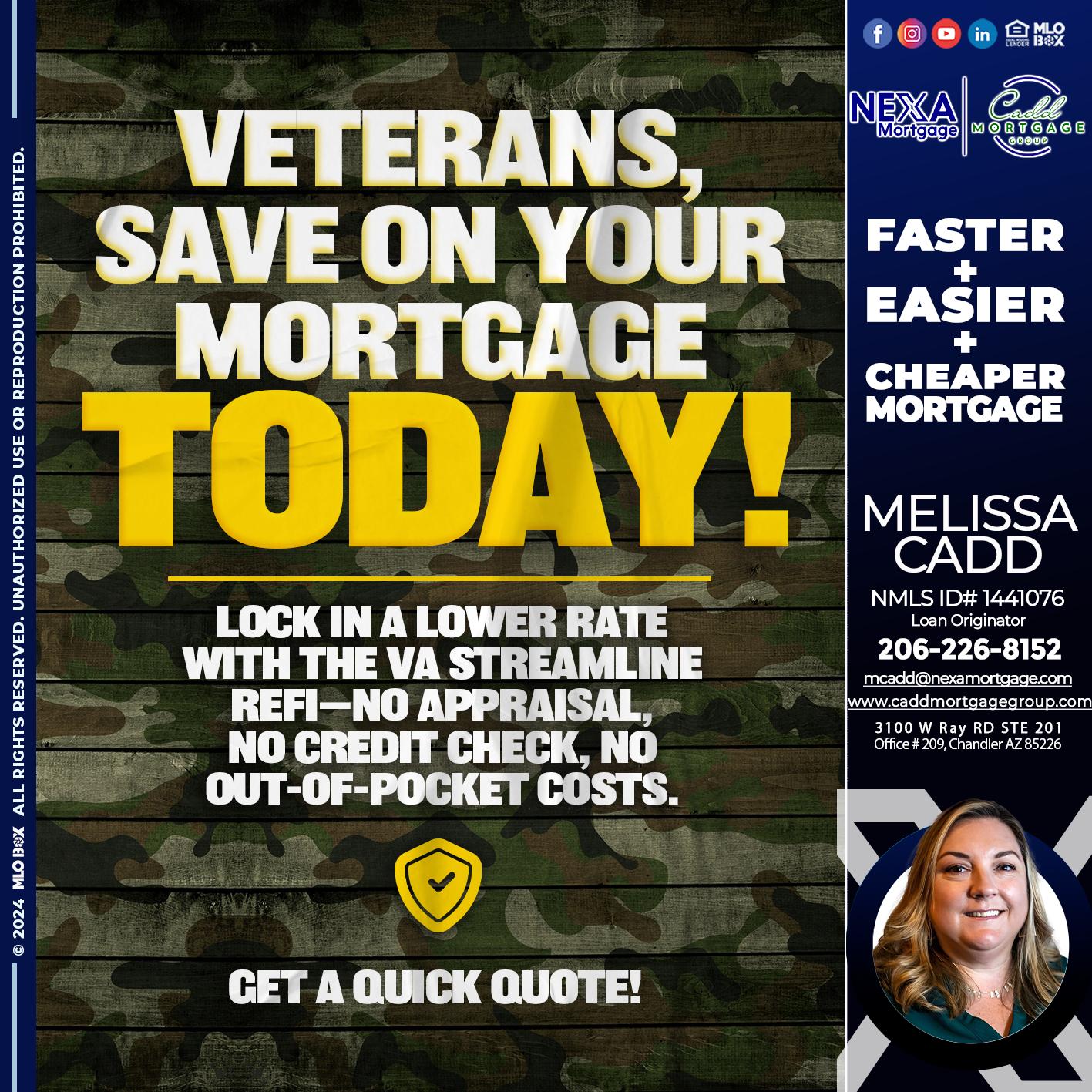 VETERANS DAY - Melissa Cadd -Loan Originator