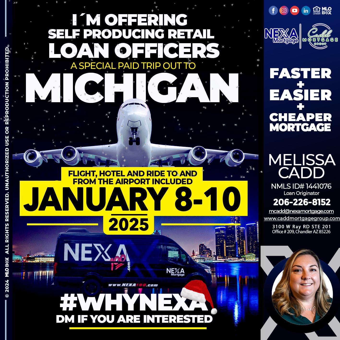 michigan trip - Melissa Cadd -Loan Originator