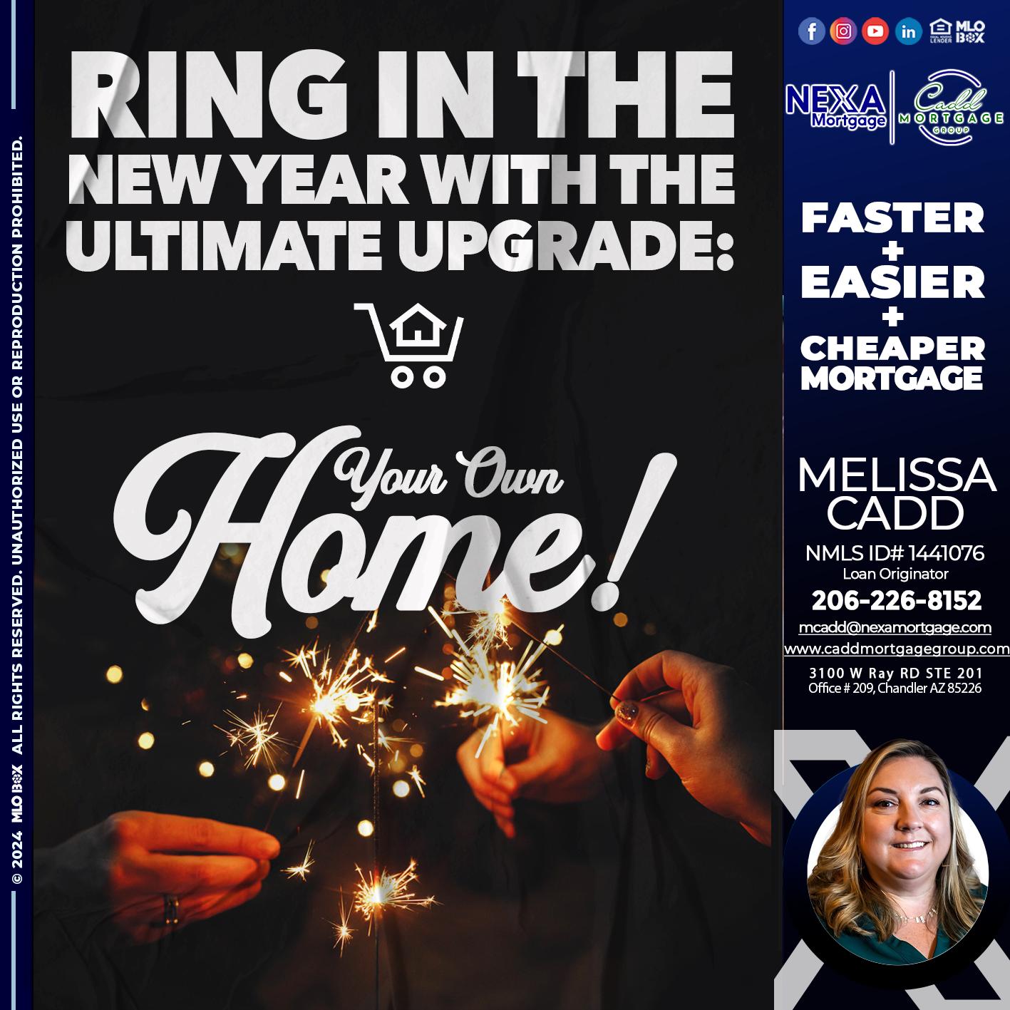 RING IN THE NEW - Melissa Cadd -Loan Originator