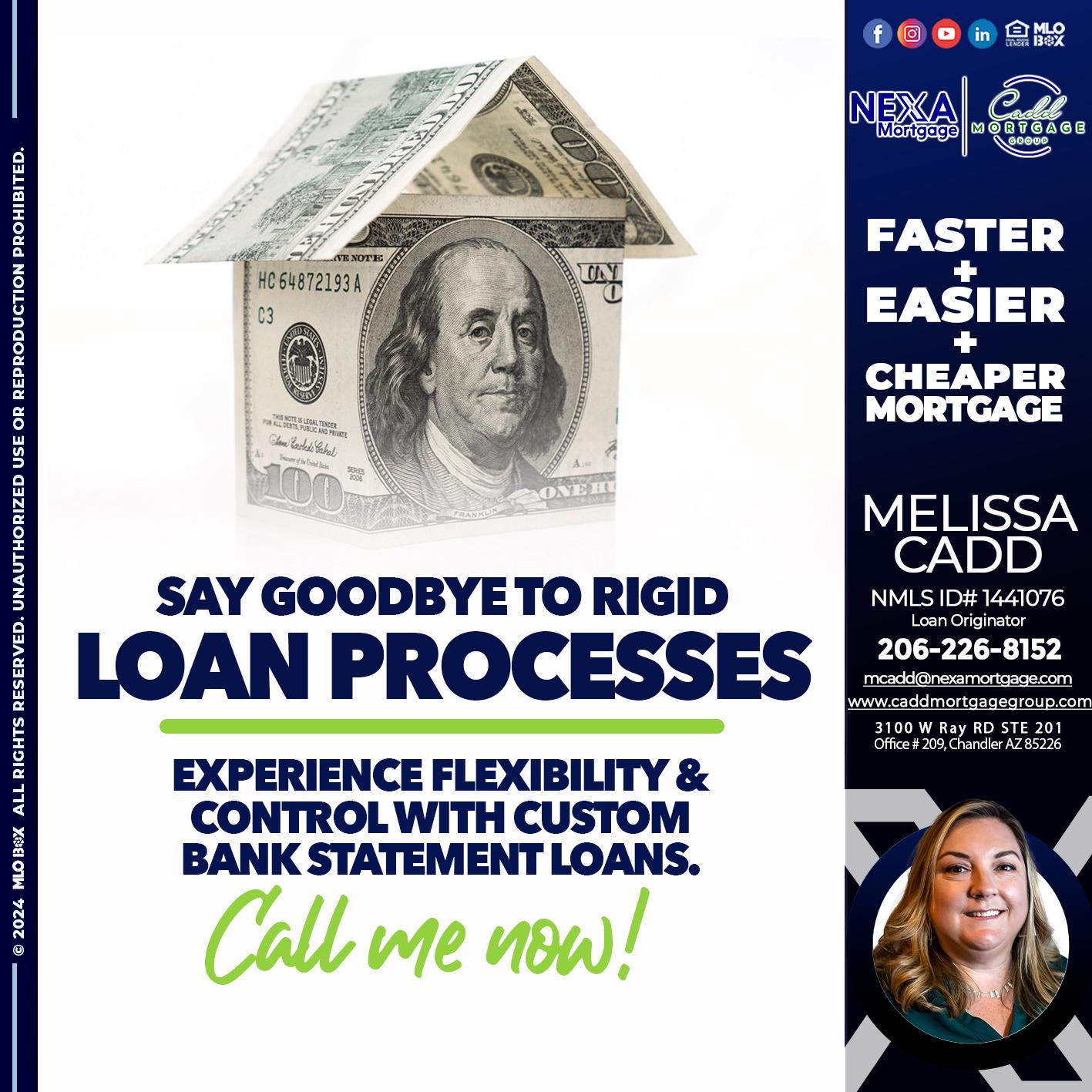 SAY GOODBYE - Melissa Cadd -Loan Originator