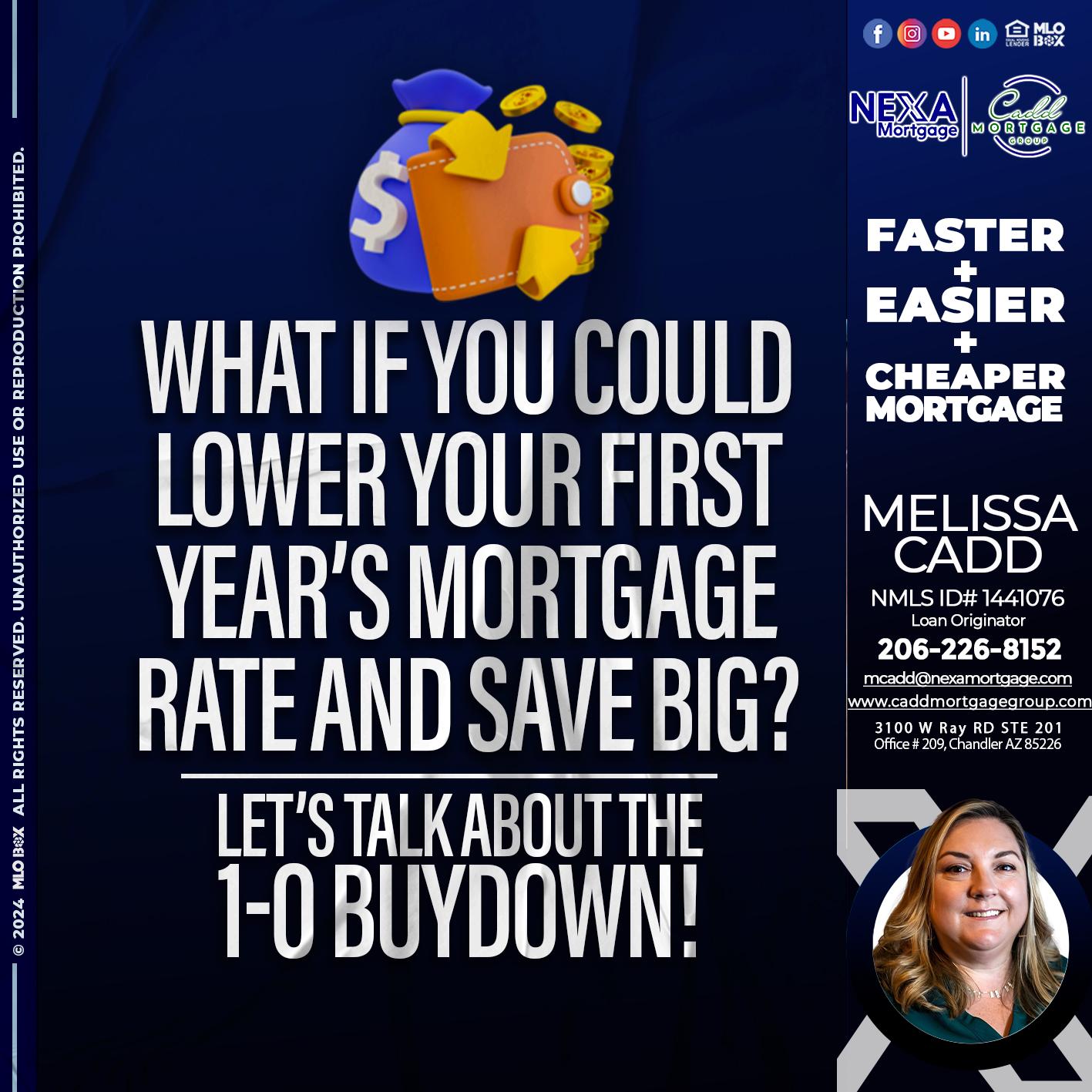 WHAT IF YOU COULD - Melissa Cadd -Loan Originator