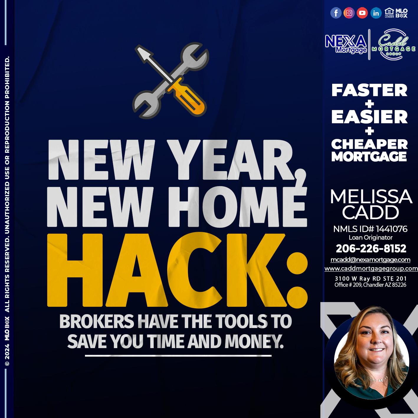 new year, new home - Melissa Cadd -Loan Originator