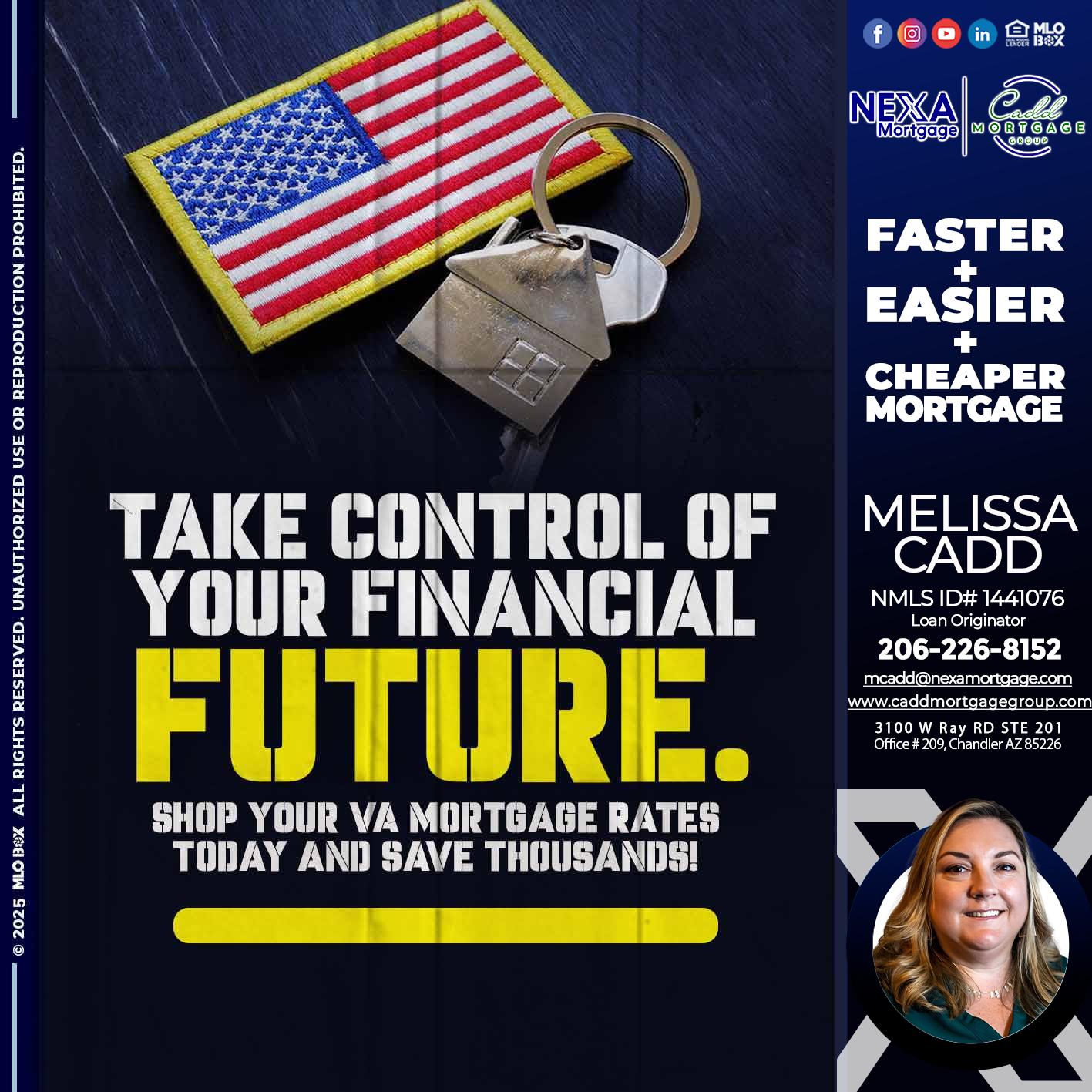 take control - Melissa Cadd -Loan Originator