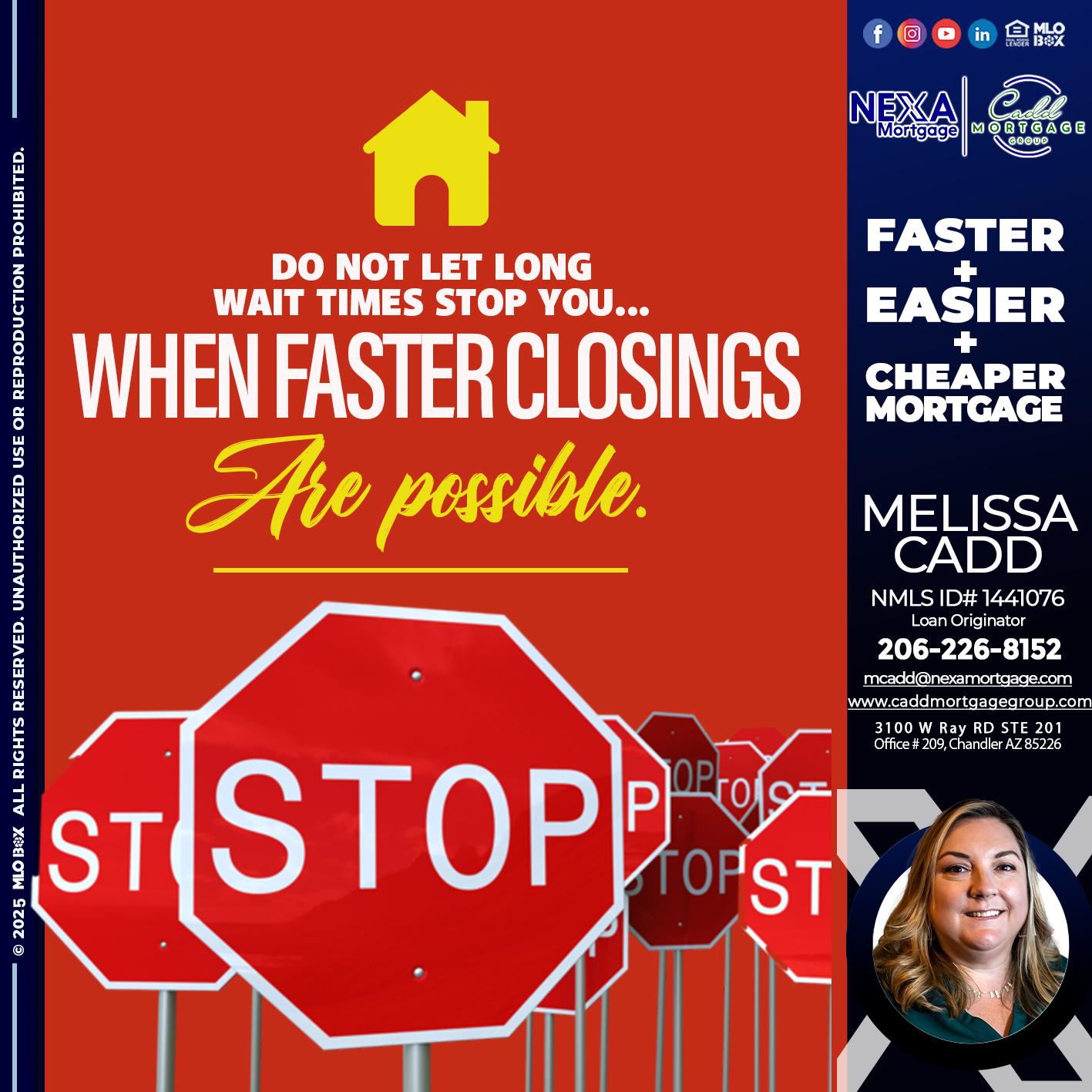 DO NOT LET - Melissa Cadd -Loan Originator