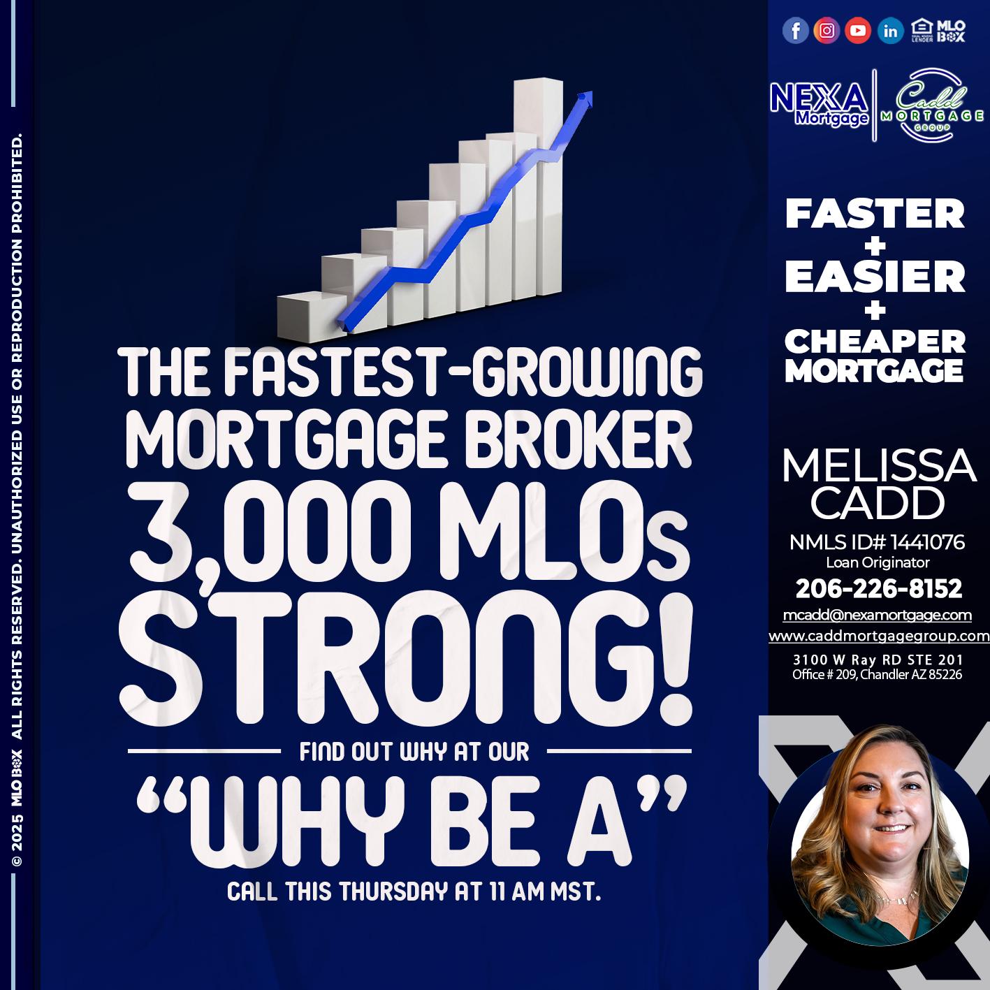 3K MLOs STRONG - Melissa Cadd -Loan Originator